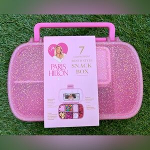 Pink Glitter Paris Hilton Snack Bento Style Box